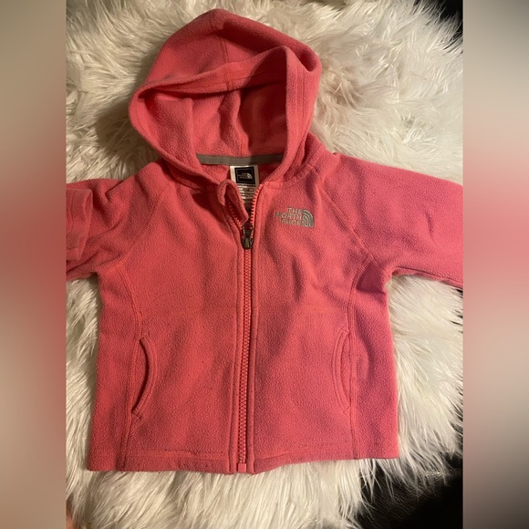 The north face pink fleece zip up 2t - Picture 2 of 6